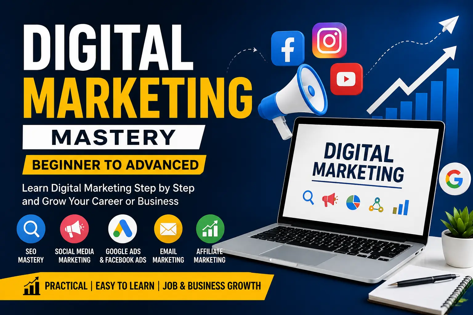 Digital Marketing Mastery – Beginner to Advanced